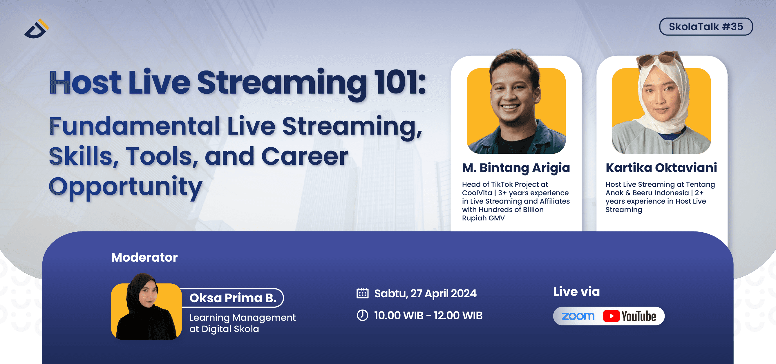 Skola Talk #35: Host Live Streaming