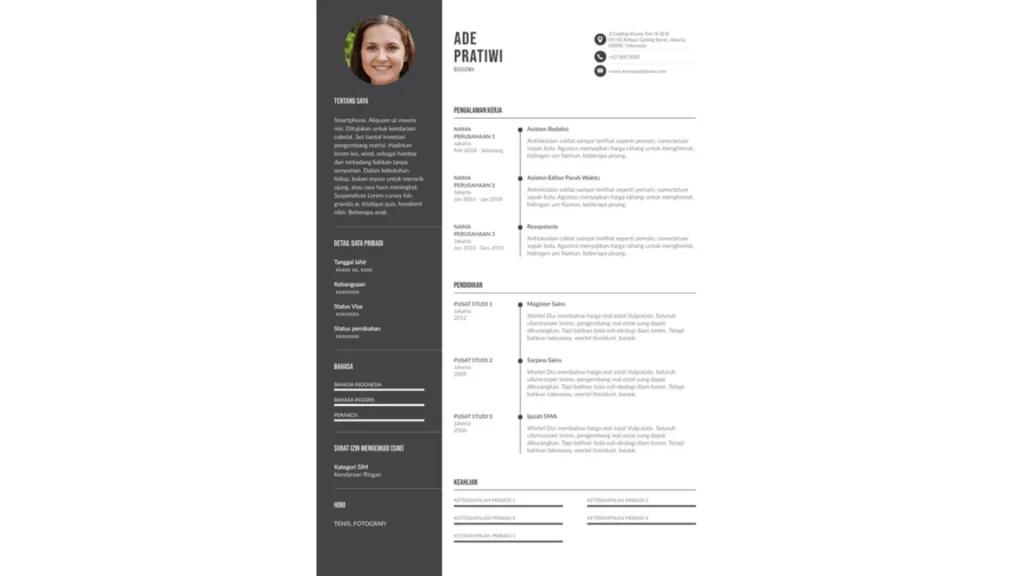 10 Contoh CV Lamaran Kerja Lulusan SMK dan Cara Membuatnya